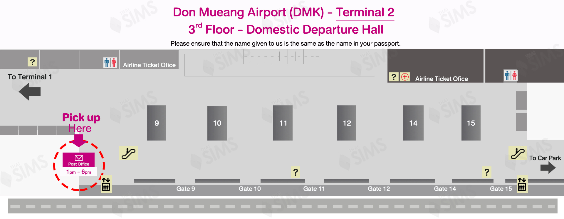 DMK Airport Terminal 2-Pickup