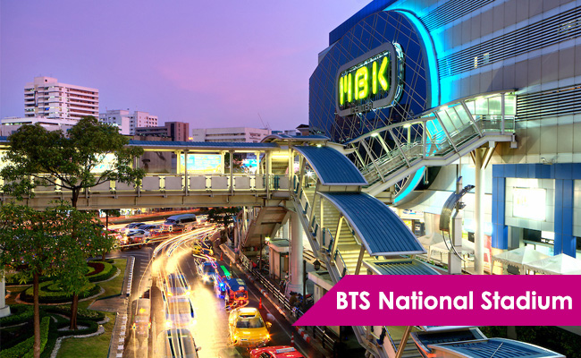 BTS National Stadium Bangkok Thailand ThaiSims 4G Mobile Router Pocket WiFi Rental