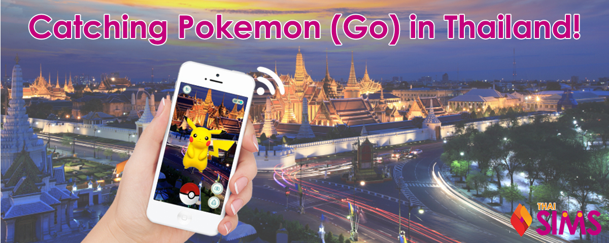 Banner Article Pokemon Go Thailand ThaSims 4G Mobile Router Pocket WiFi Rental